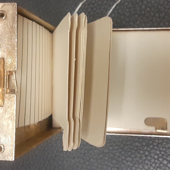 COPY - VINTAGE GOLD PLATED TELEPHONE BOOK NRMINT CONDITION - Picture 5 of 6